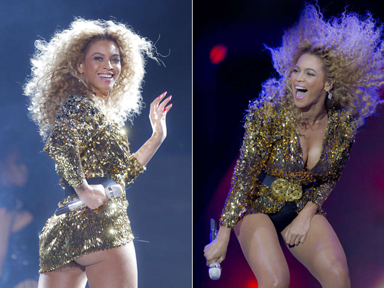 Beyonce Knowles posing in.
